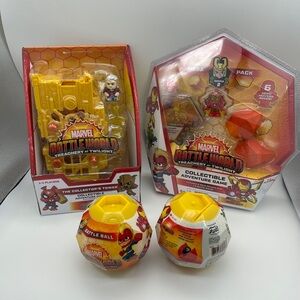 Marvel Battleworld Treachery at Twilight Play sets with two battle balls. New